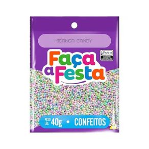 Confeito Faca a Festa Micanga Candy 40g
